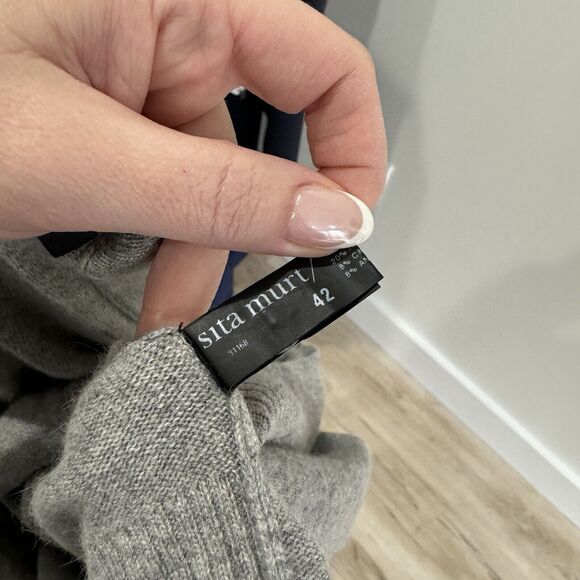 Sita Murt Lambswool Cashmere Button Down Cardigan 42/Large - Picture 3 of 5